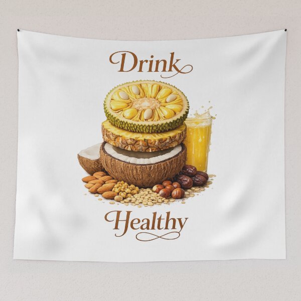 Item preview, Drink Healthy – Tropical Superfruit Juice Art designed and sold by Fabrifrank.