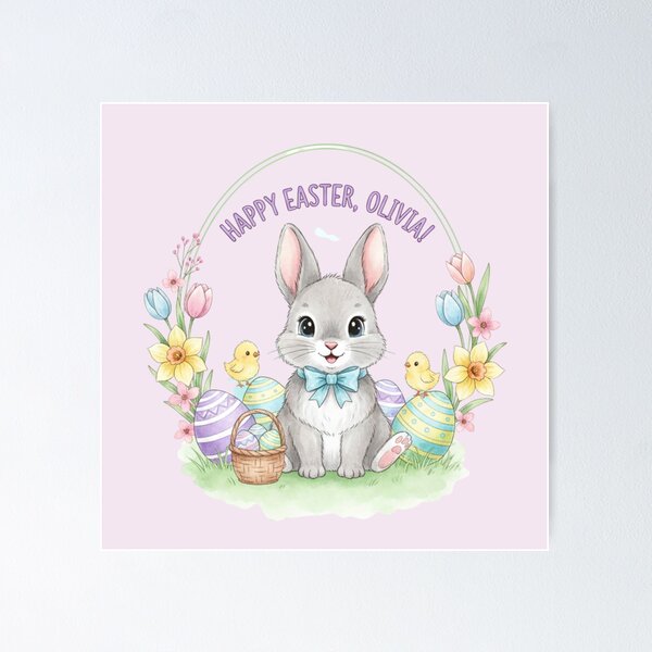 Item preview, Olivia Happy Easter designed and sold by daila70.