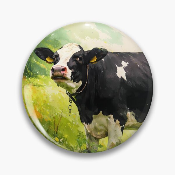 Item preview, Holstein Cow in Lush Pasture designed and sold by cuprum.