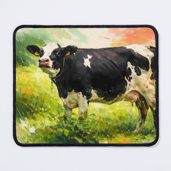 Item preview, Holstein Cow in Lush Pasture designed and sold by cuprum.