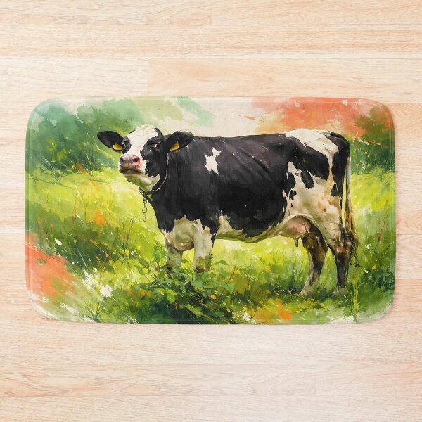 Item preview, Holstein Cow in Lush Pasture designed and sold by cuprum.
