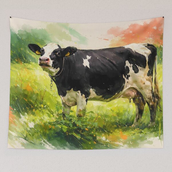 Item preview, Holstein Cow in Lush Pasture designed and sold by cuprum.