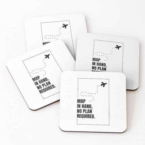 Item preview, Map In Hand No Plan Required - Solo Travel Quote designed and sold by CKM-style.