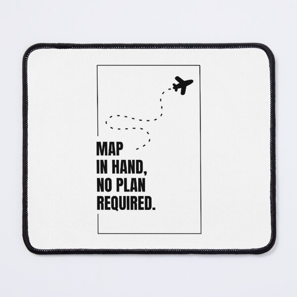 Item preview, Map In Hand No Plan Required - Solo Travel Quote designed and sold by CKM-style.