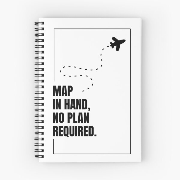 Item preview, Map In Hand No Plan Required - Solo Travel Quote designed and sold by CKM-style.