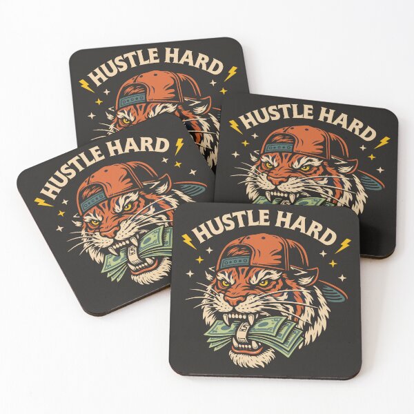 Item preview, Hustle Hard Tiger – Stay Hungry Money Graphic designed and sold by Weasel Graphix.