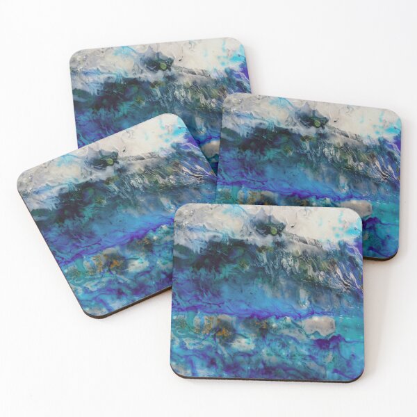 Item preview, Stormy sky and water- abstract sea scape mix medium painting  designed and sold by hollycooper.