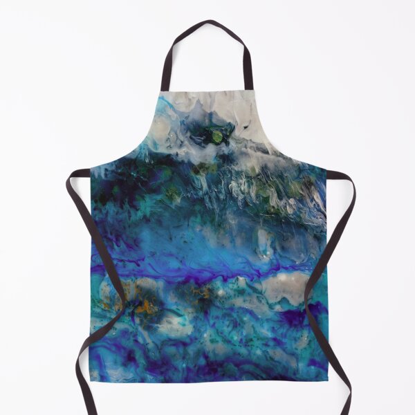 Item preview, Stormy sky and water- abstract sea scape mix medium painting designed and sold by hollycooper.