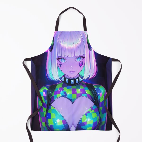 Artikelvorschau, Neon Glitchcore Horned Arcade Siren entworfen und verkauft von bubblegoth.