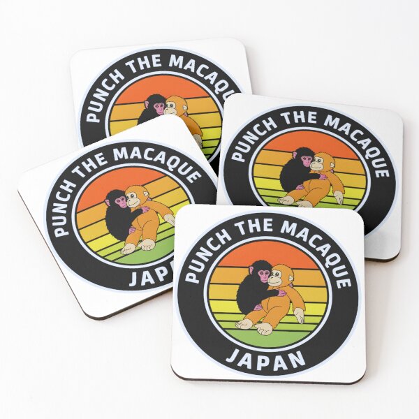 Item preview, Punch the Macaque Print for Vintage Style | Retro Japan Monkey Badge Design designed and sold by Rainstorm Trends (RST).