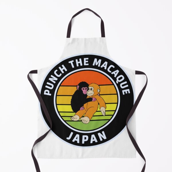 Item preview, Punch the Macaque Print for Vintage Style | Retro Japan Monkey Badge Design designed and sold by Rainstorm Trends (RST).