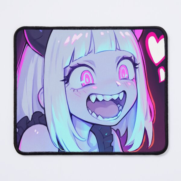 Item preview, Fanged Demon Girl Neon Hearts designed and sold by bubblegoth.