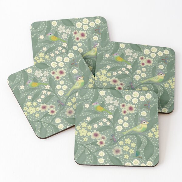 Item preview, Whimsical Songbirds & Sneezeweed designed and sold by phatlizzardart.