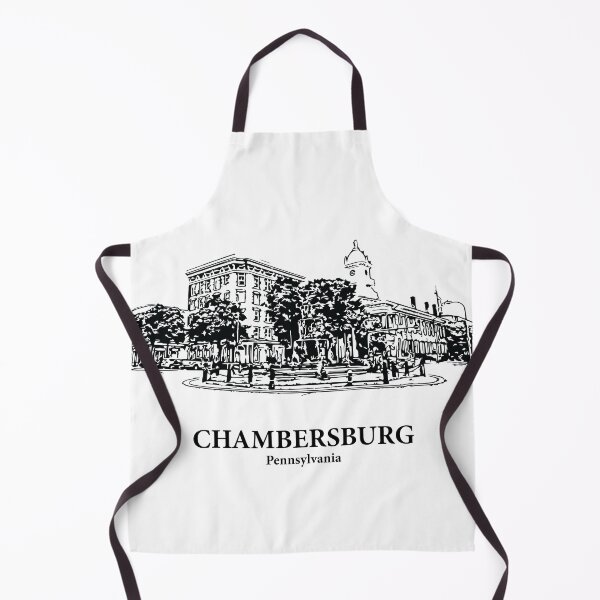 Item preview, Chambersburg PA - Ink Cityscape Illustration designed and sold by Lakeric Cityscapes.