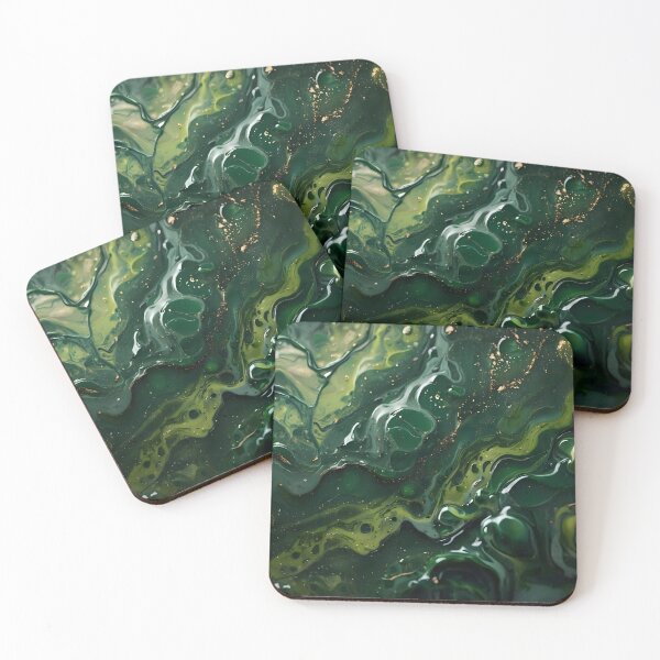 Item preview, Forest Green Fluid Abstraction designed and sold by VibeShift Studio.
