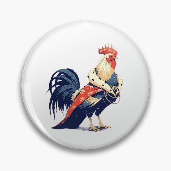 Item preview, Regal Rooster King Illustration designed and sold by Christian Weiss.