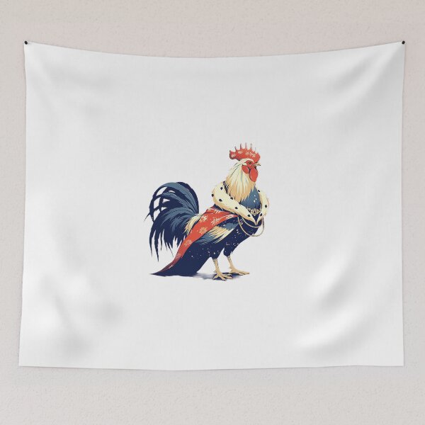 Item preview, Regal Rooster King Illustration designed and sold by Christian Weiss.