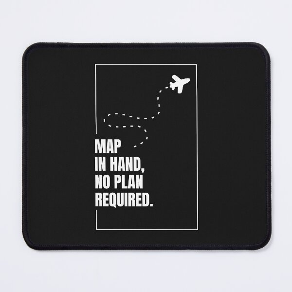 Item preview, Map In Hand No Plan Required (White Typography) designed and sold by CKM-style.