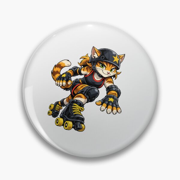 Item preview, Casco Jammer Cat Roller Derby Star designed and sold by Ombrya.