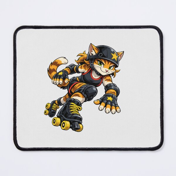 Item preview, Cat Roller Derby Jammer Helmet Star designed and sold by Ombrya.
