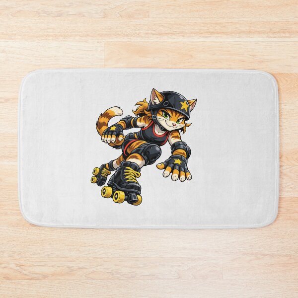Item preview, Cat Roller Derby Jammer Helmet Star designed and sold by Ombrya.