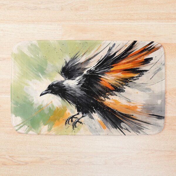 Item preview, Dynamic Crow in Mid-Flight designed and sold by cuprum.
