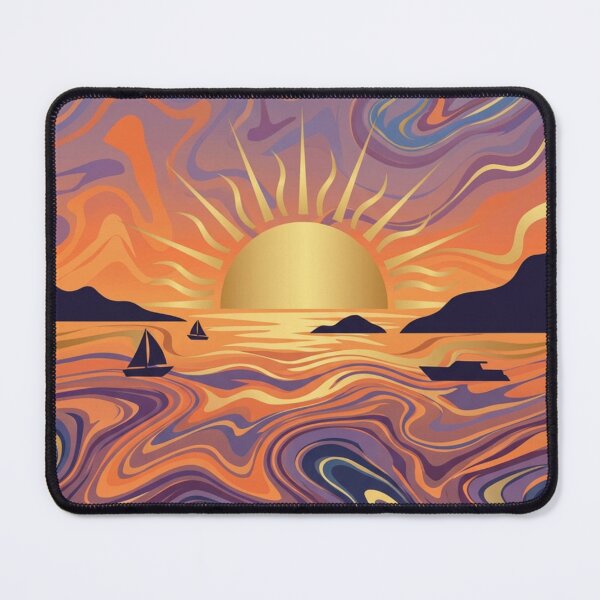 Item preview, Marbled Marine Sunset designed and sold by Ciervo Primavera.