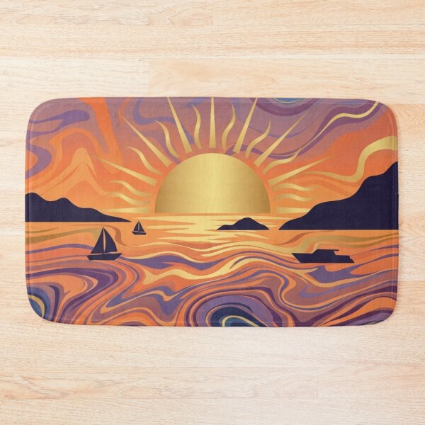Item preview, Marbled Marine Sunset designed and sold by Ciervo Primavera.