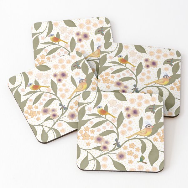 Item preview, Whimsical Songbirds & Sneezeweed designed and sold by phatlizzardart.