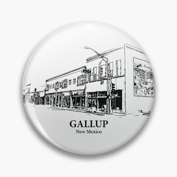 Item preview, Gallup NM - Ink Cityscape Illustration designed and sold by Lakeric Cityscapes.