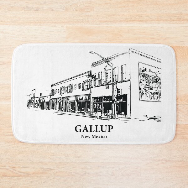 Item preview, Gallup NM - Ink Cityscape Illustration designed and sold by Lakeric Cityscapes.
