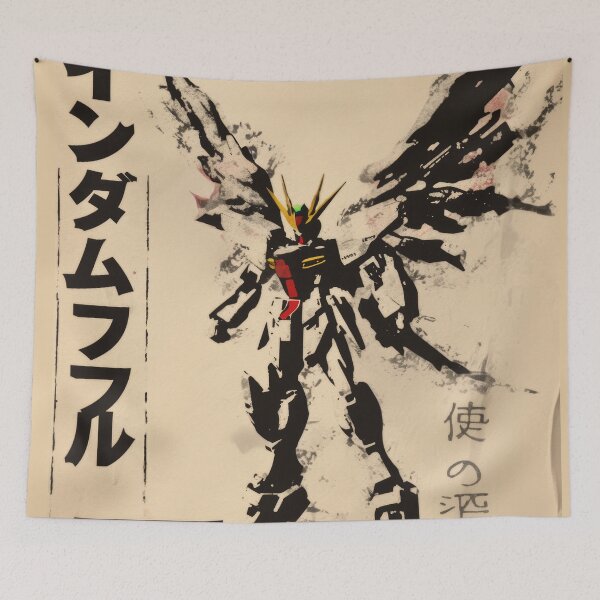 Item preview, Vintage Warned Wing Gundam Zero designed and sold by AnimeArsenalPrints.