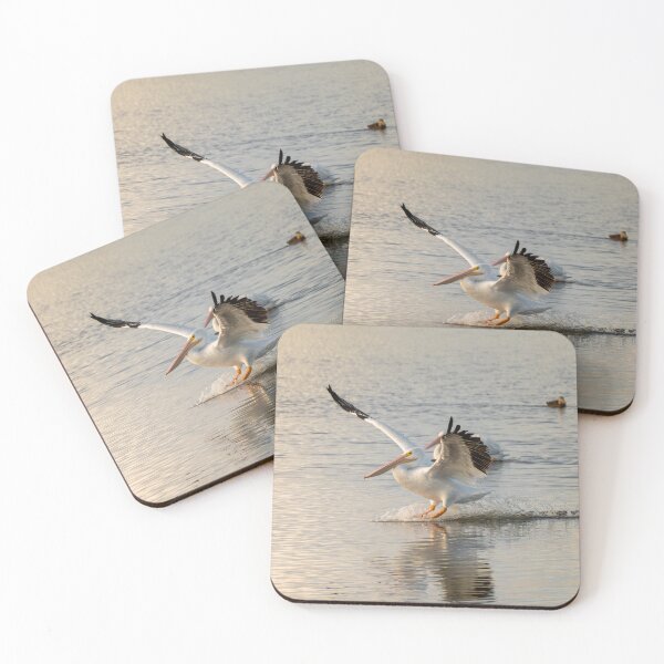 Item preview, Pelican Skimming Over Water designed and sold by Debra Martz.