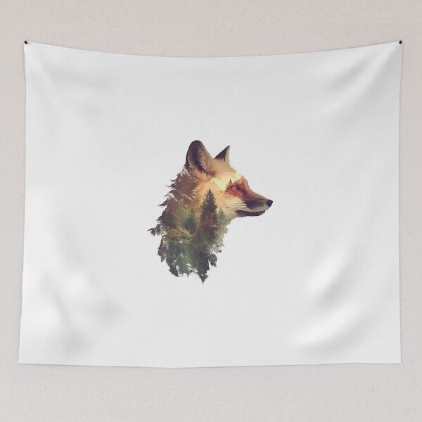 Item preview, Fox Forest Double Exposure Art designed and sold by Christian Weiss.