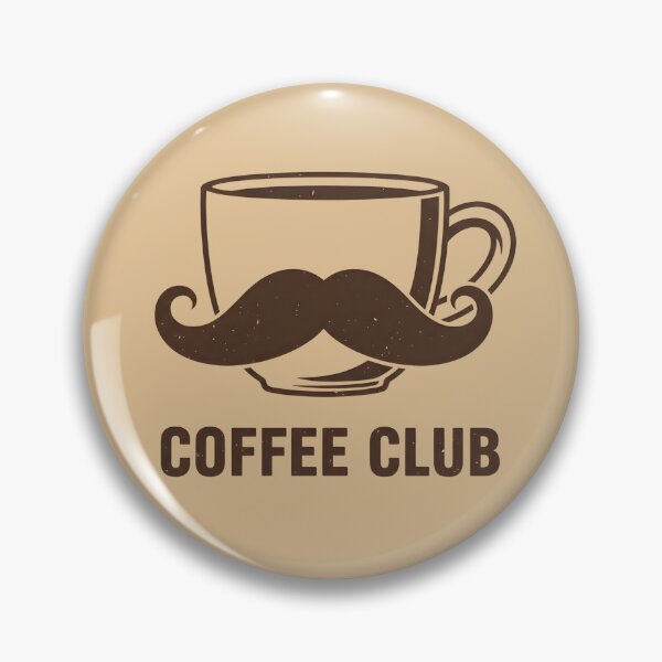 Item preview, Coffee Club Mustache - Funny Vintage Design designed and sold by WowDezign.