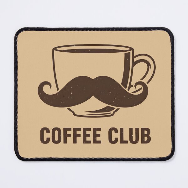 Item preview, Coffee Club Mustache - Funny Vintage Design designed and sold by WowDezign.