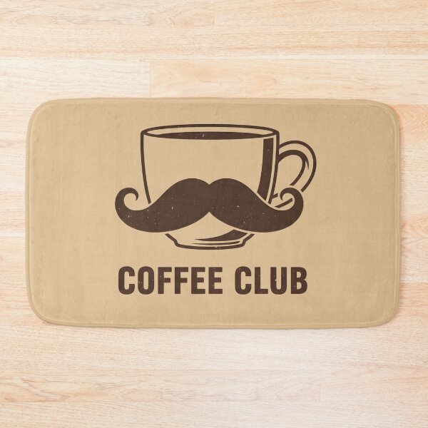 Item preview, Coffee Club Mustache - Funny Vintage Design designed and sold by WowDezign.