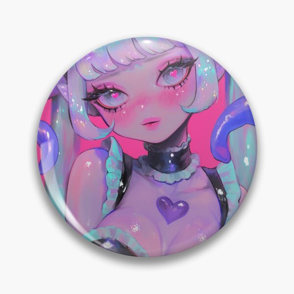 Item preview, Pastel Goth Tentacle Girl Hearts designed and sold by bubblegoth.