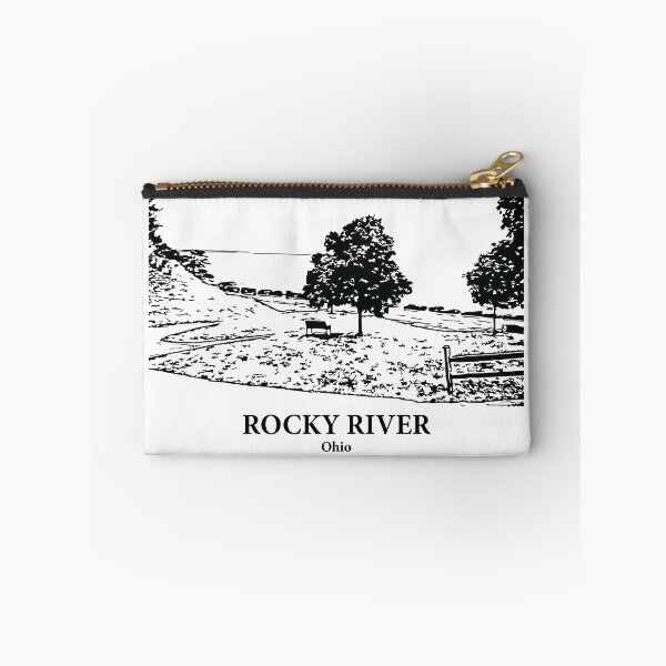 Item preview, Rocky River OH - Ink Cityscape Illustration designed and sold by Lakeric Cityscapes.