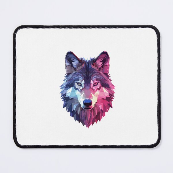 Item preview, Neon Geometric Wolf Head Art designed and sold by Christian Weiss.