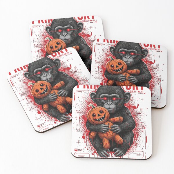 Item preview, Dark Primal Fury Print for Punch Monkey Fans | Primate Toy Art Design designed and sold by Rainstorm Trends (RST).