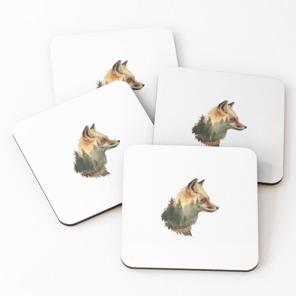 Item preview, Forest Double Exposure Fox Portrait designed and sold by Christian Weiss.