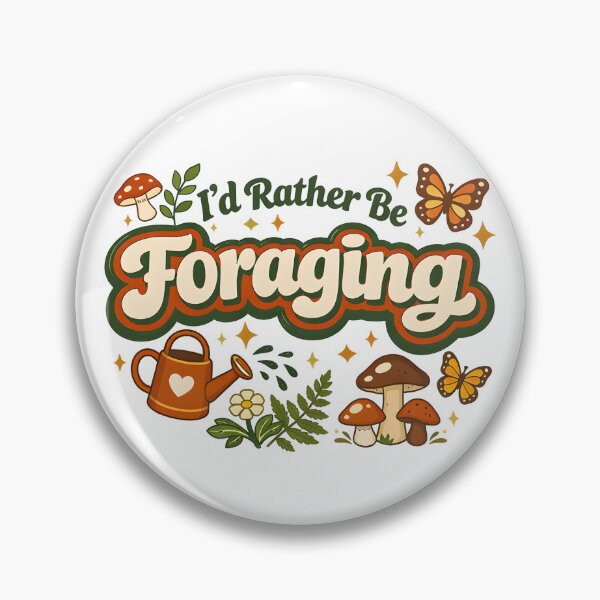 Item preview, I’d Rather Be Foraging Cute Cottagecore Mushroom & Nature Design designed and sold by Luvahawb.