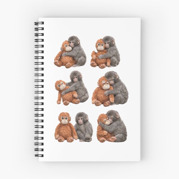 Item preview, Cuddle therapy Love you more Punch Monkey baby Makaque cute orangutan plush toy designed and sold by CyberArtistOne.