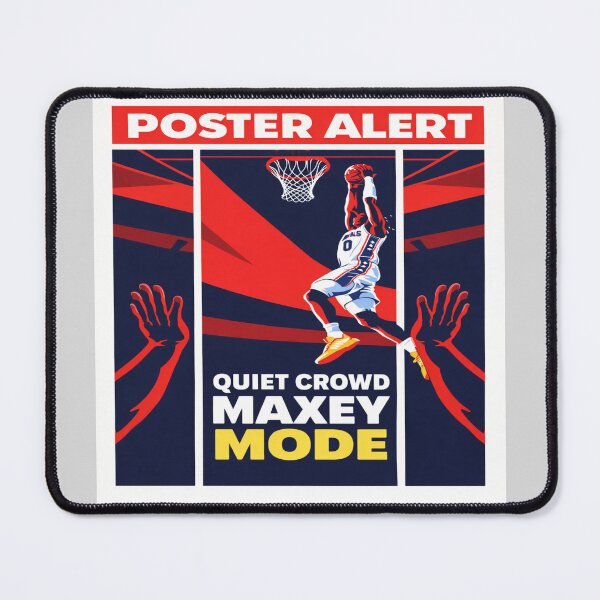 Item preview, Poster Alert Quiet Crowd Maxey Mode Basketball Dunk Graphic Tee designed and sold by POD DYNASTY.