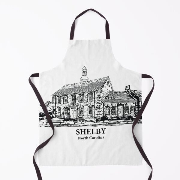 Item preview, Shelby NC - Ink Cityscape Illustration designed and sold by Lakeric Cityscapes.