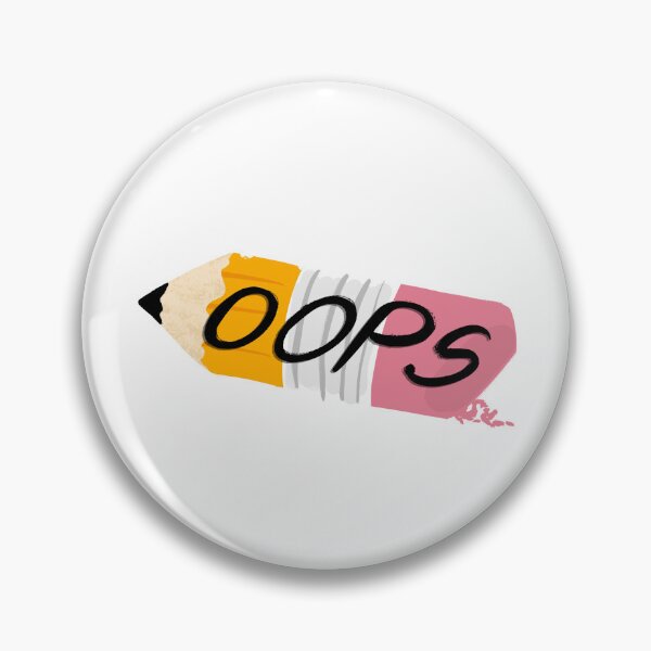 Item preview, Oops...Mistakes Were Made! Cute Pencil and Eraser designed and sold by DesignChaser.