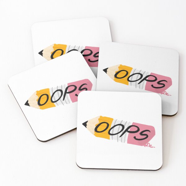 Item preview, Oops...Mistakes Were Made! Cute Pencil and Eraser designed and sold by DesignChaser.