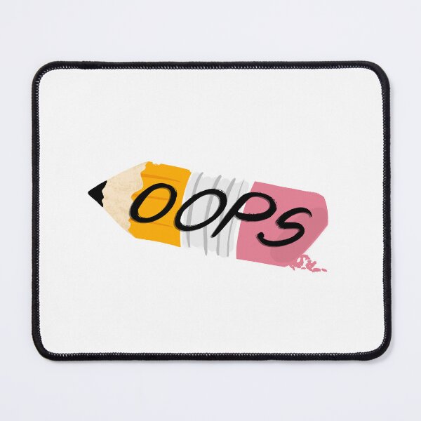 Item preview, Oops...Mistakes Were Made! Cute Pencil and Eraser designed and sold by DesignChaser.