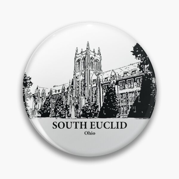 Item preview, South Euclid OH - Ink Cityscape Illustration designed and sold by Lakeric Cityscapes.
